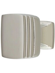 Art Deco Cabinet Knob - 1 1/4" Square